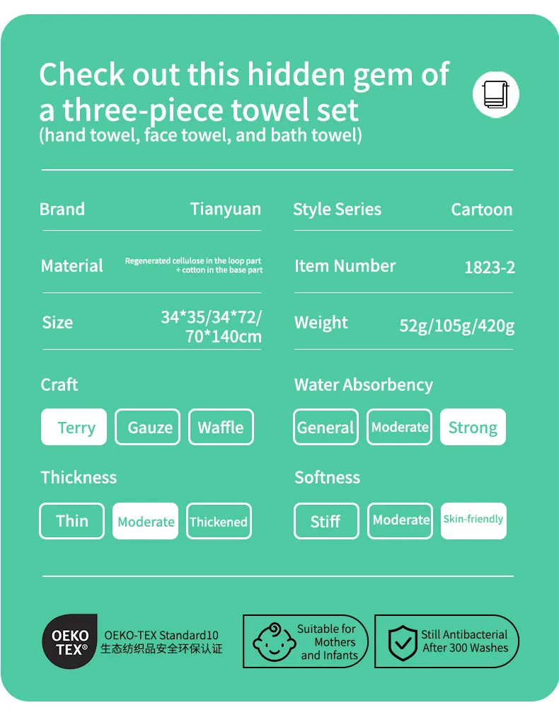 Комплект полотенец в скандинавском стиле (17)