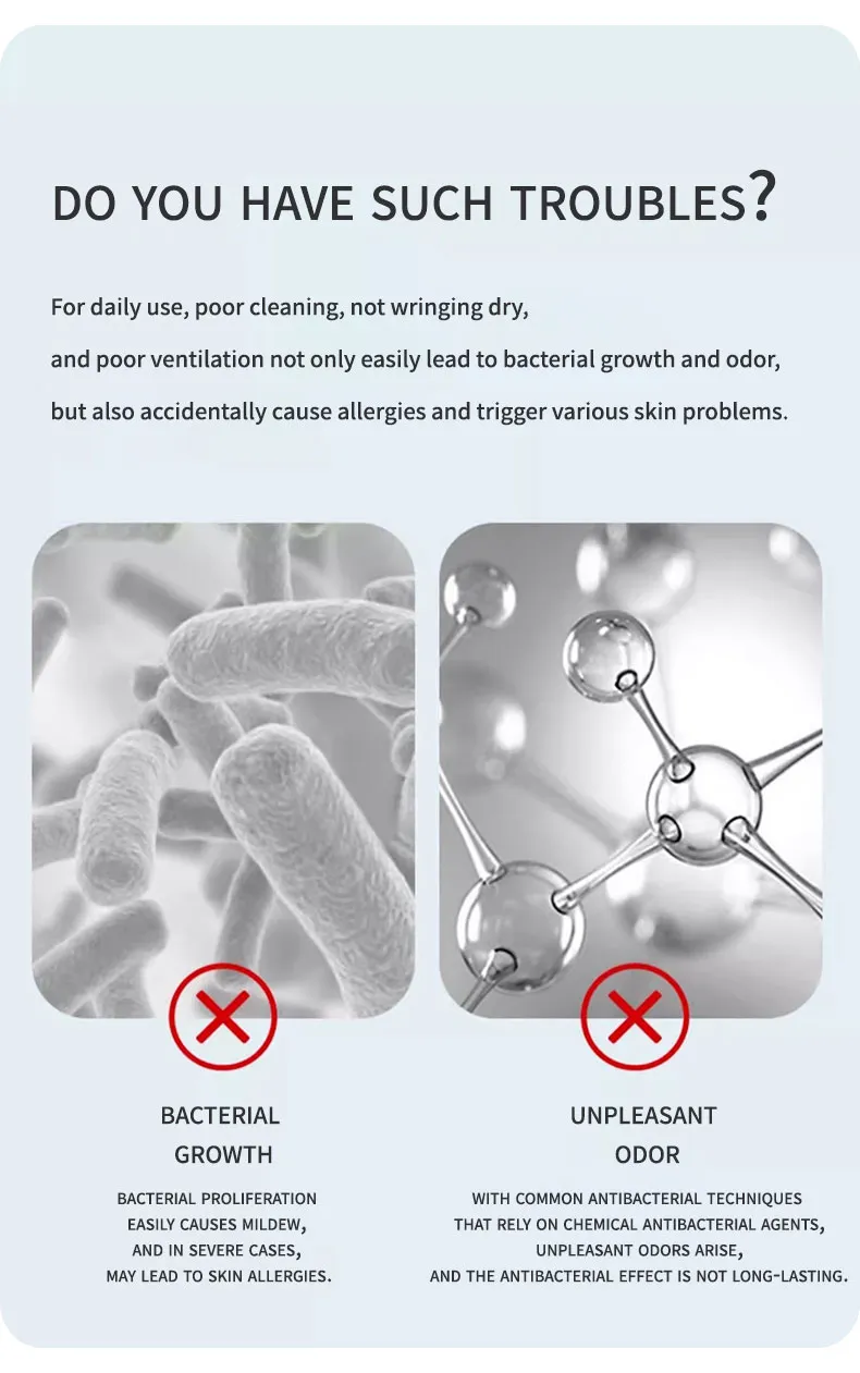 Однотонное (без рисунка) квадратное полотенце из 100% бамбукового волокна (14)