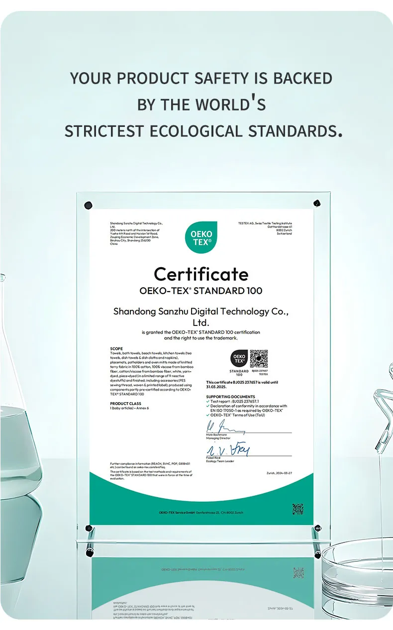 Однотонное (без рисунка) квадратное полотенце из 100% бамбукового волокна (16)