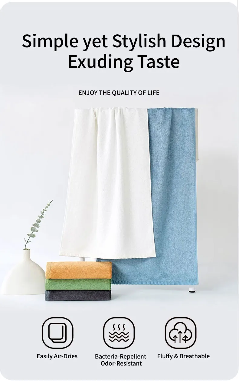 Однотонное большое полотенце (7)