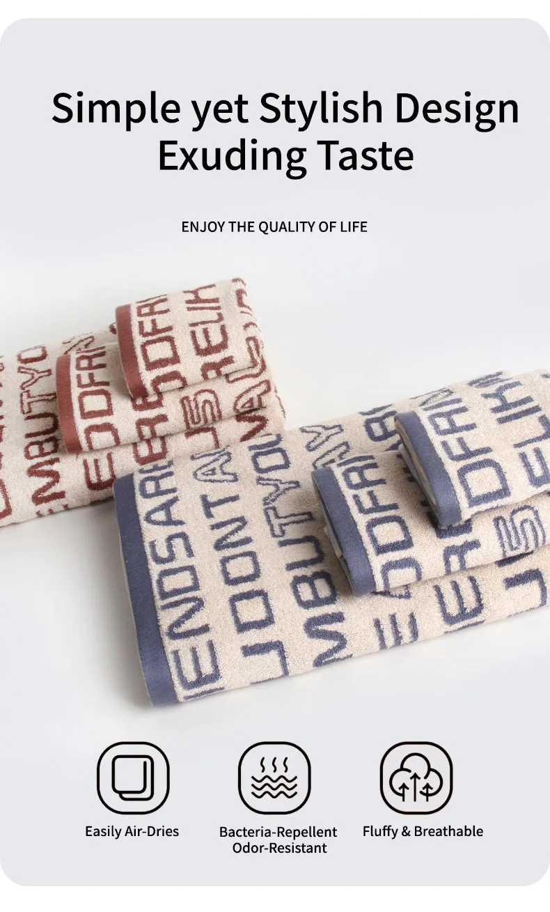 Полотенце с принтом из букв латинского алфавита (7)