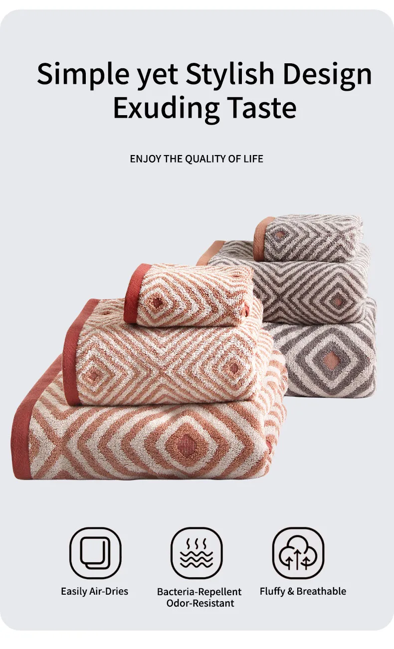 Серия Клетчатая Классика Комплект квадратное полотенце полотенца банного полотенца (2)