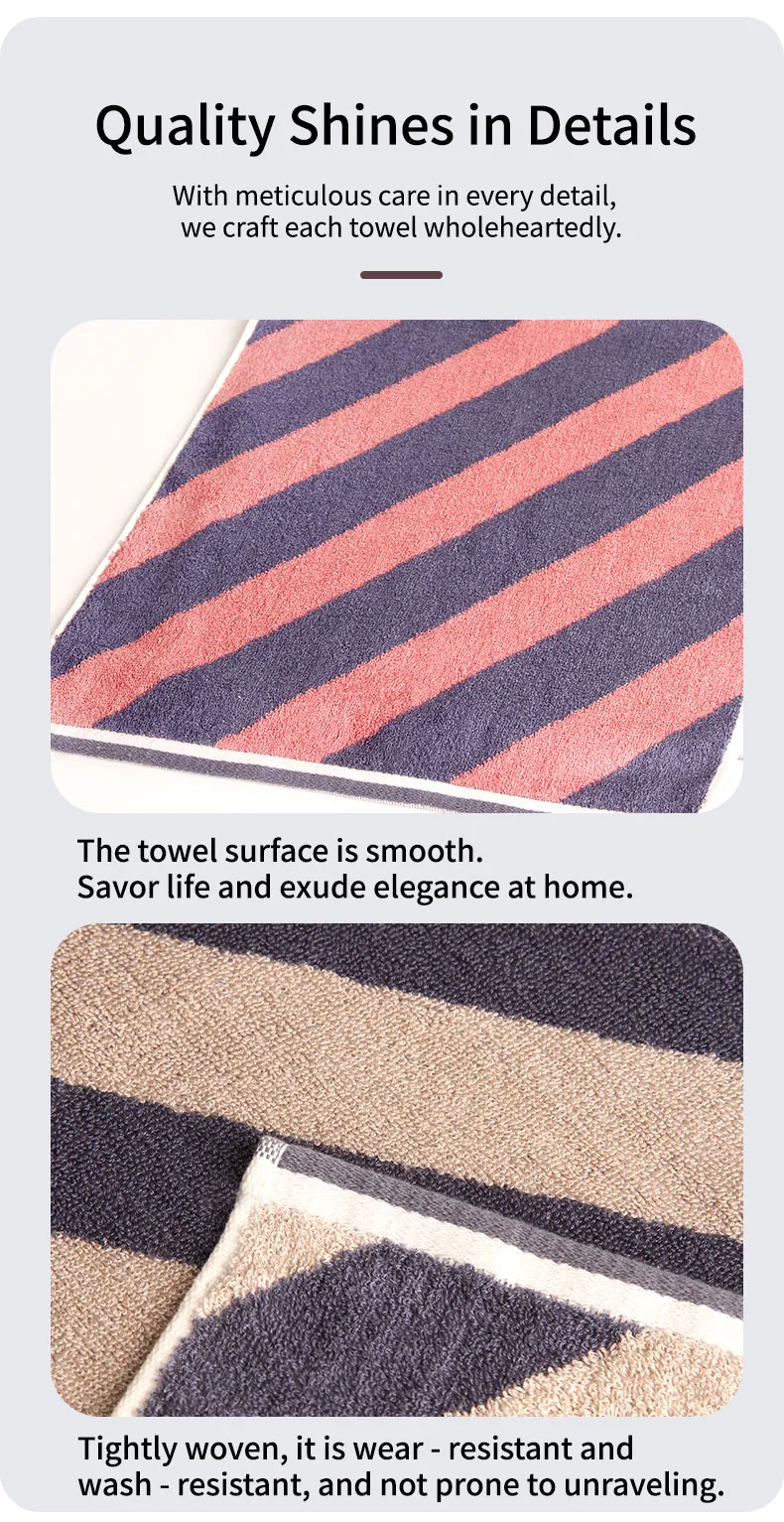 Серия Полоска Комплект (квадратное полотенце, полотенце, банное полотенце) (19)