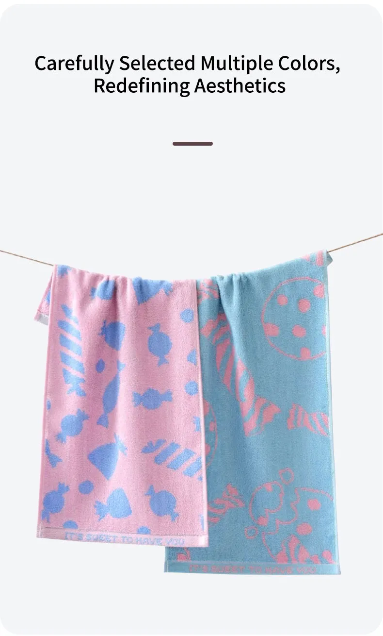 Серия маленьких детских полотенец Конфетки (14)