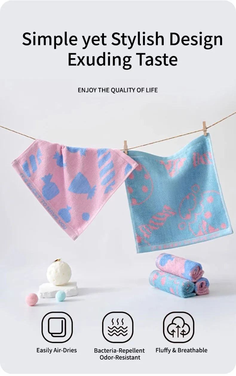 Серия маленьких детских полотенец Конфетки (6)